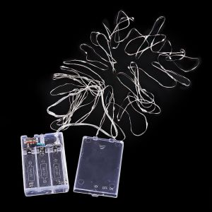 LED osvětlení na baterie / světelný řetěz 790416 5m/50LED/3xAA bílá teplá