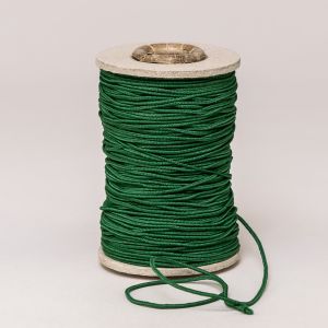 Kulatá guma klobouková, průměr 1mm (vhodná na roušky), tmavě zelená 5498, návin 50m