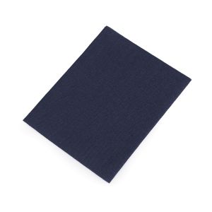 Klasická nažehlovací záplata, textilní bavlněná 050414, tmavě modrá, 17x45cm