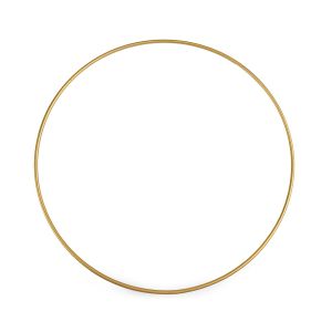 Kovový kruh, konstrukce na lapač snů 790342/2, zlatá, průměr 25cm