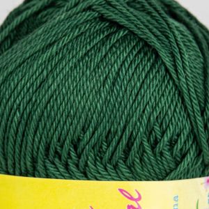 Pletací / háčkovací příze Storex CAMILA NATURAL 157 tmavě zelená, jednobarevná, 50g/125m