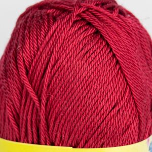 Pletací / háčkovací příze Storex CAMILA NATURAL 20 bordó, jednobarevná, 50g/125m