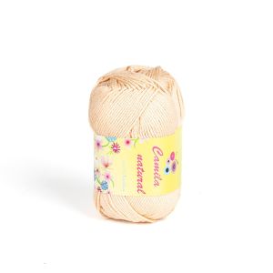 Pletací / háčkovací příze Storex CAMILA NATURAL 205 tělová, jednobarevná, 50g/125m