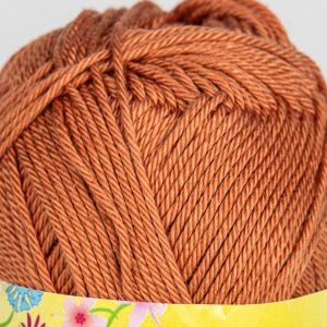 Pletací / háčkovací příze Storex CAMILA NATURAL 206 karamelová, jednobarevná, 50g/125m
