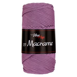 Pletací / háčkovací příze Vlna-Hep PP MACRAME 4058 lila fialová, jednobarevná, 100g/85m