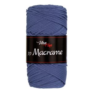 Pletací / háčkovací příze Vlna-Hep PP MACRAME 4113 riflově modrá, jednobarevná, 100g/85m