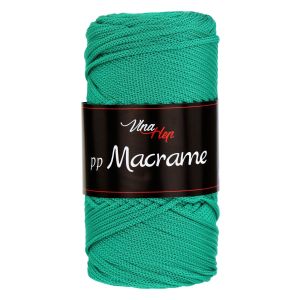 Pletací / háčkovací příze Vlna-Hep PP MACRAME 4132 smaragdová, jednobarevná, 100g/85m