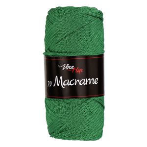 Pletací / háčkovací příze Vlna-Hep PP MACRAME 4135 zelená, jednobarevná, 100g/85m