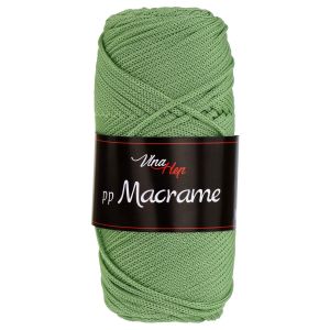 Pletací / háčkovací příze Vlna-Hep PP MACRAME 4149 světle zelená olivová, jednobarevná, 100g/85m