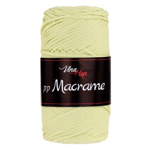 Pletací / háčkovací příze Vlna-Hep PP MACRAME 4176 světle žlutá pistáciová, jednobarevná, 100g/85m