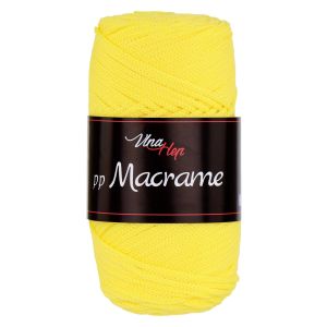 Pletací / háčkovací příze Vlna-Hep PP MACRAME 4184 žlutá, jednobarevná, 100g/85m