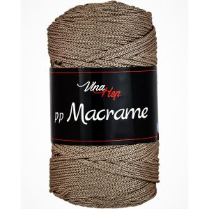 Pletací / háčkovací příze Vlna-Hep PP MACRAME 4224 středně hnědá, jednobarevná, 100g/85m