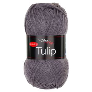 Pletací / háčkovací příze Vlna-Hep TULIP 41030 tmavě šedá, jednobarevná, antipillingová, 100g/170m