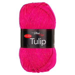 Pletací / háčkovací příze Vlna-Hep TULIP 41135 sytě růžová, jednobarevná, antipillingová, 100g/170m