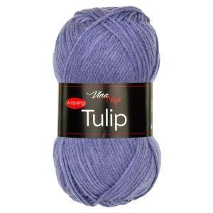 Pletací / háčkovací příze Vlna-Hep TULIP 41351 fialovo-modrá, jednobarevná, antipillingová, 100g/170m