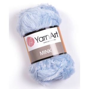 Pletací / háčkovací příze YarnArt MINK 351 světle modrá, kožešinový efekt, jednobarevná 50g/75m