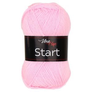 Pletací příze Vlna-Hep START 41068 světle růžová, klasická, 50g/150m