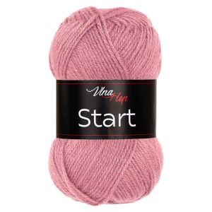 Pletací příze Vlna-Hep START 41071 sytá starorůžová, klasická, 50g/150m