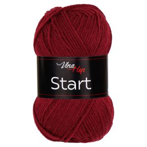 Pletací příze Vlna-Hep START 41136 bordó, klasická, 50g/150m