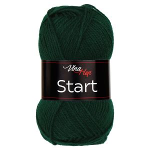 Pletací příze Vlna-Hep START 41234 tmavě zelená, klasická, 50g/150m