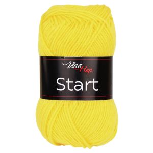 Pletací příze Vlna-Hep START 41250 žlutá, klasická, 50g/150m
