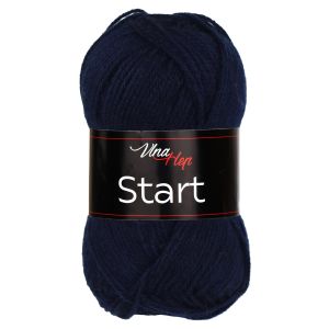 Pletací příze Vlna-Hep START 41284 tmavě modrá, klasická, 50g/150m