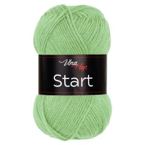 Pletací příze Vlna-Hep START 41304 světle zelená, klasická, 50g/150m