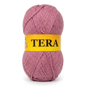 Pletací příze Vlnika TERA 63 pudrově růžová, klasická, 100g/310m