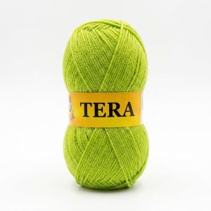 Pletací příze Vlnika TERA 96 zelená, klasická, 100g/310m