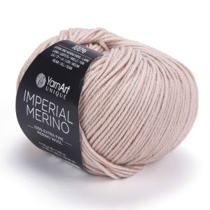 Pletací příze YarnArt IMPERIAL MERINO 3306 kapučíno, jednobarevná, 50g/100m