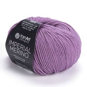 Pletací příze YarnArt IMPERIAL MERINO 3322 fialová, jednobarevná, 50g/100m