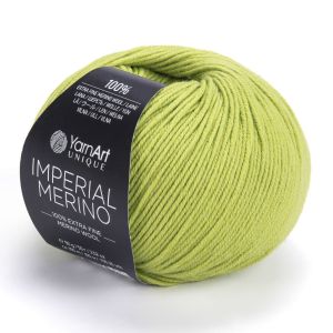 Pletací příze YarnArt IMPERIAL MERINO 3331 zelená, jednobarevná, 50g/100m