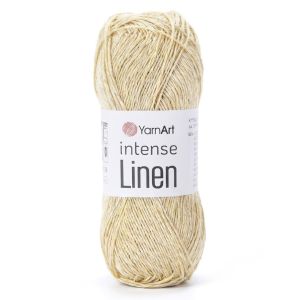 Pletací příze YarnArt INTENSE LINEN 4102 vanilka, letní, 50g/175m