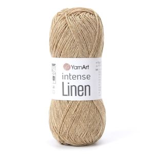 Pletací příze YarnArt INTENSE LINEN 4104 béžová, letní, 50g/175m