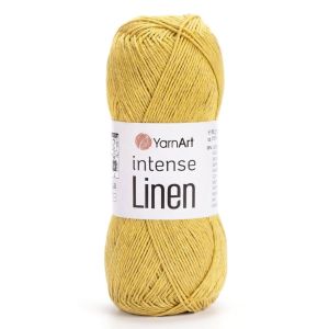 Pletací příze YarnArt INTENSE LINEN 4119 okrová, letní, 50g/175m