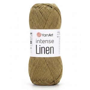 Pletací příze YarnArt INTENSE LINEN 4120 béžovo-zelená, letní, 50g/175m