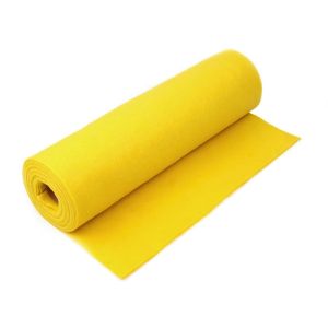 Filc / plsť 730123/03 jednobarevný, žlutý, š. 41cm, 215g/m2, tloušťka 1-1,4mm (látka v metráži)