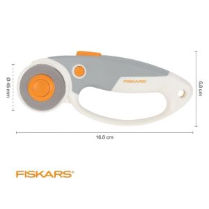 Řezací kolečko na látky, patchwork FISKARS TITANUM 1066047, průměr 45mm