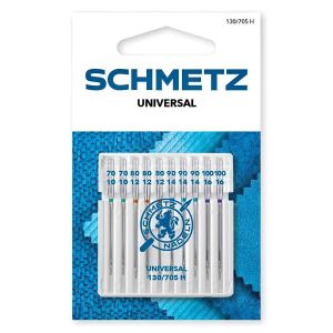 Strojové jehly SCHMETZ 130/705 H XKS 70-100, univerzální, balení 10 kusů