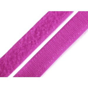 Suchý zip háček + plyš 740843 růžovo-fialový, šířka 2cm (v metráži)