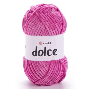 Pletací příze YarnArt DOLCE 795 sytě růžová, efektní, 100g/120m