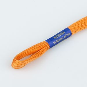 Vyšívací příze NORMA / BAVLNKA 2752 středně oranžová, jednobarevná, 1,5g/15m