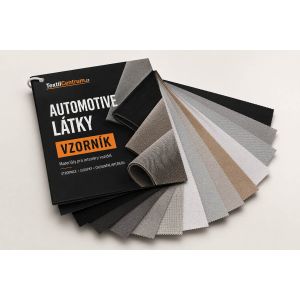 Vzorník automotive látek na STROPNICE a interiéry automobilů