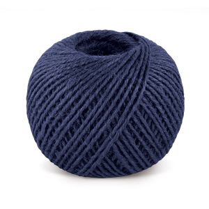 Jutový motouz, špagát MODRÝ 2524/560, 200g, průměr 1,75mm, návin 130m